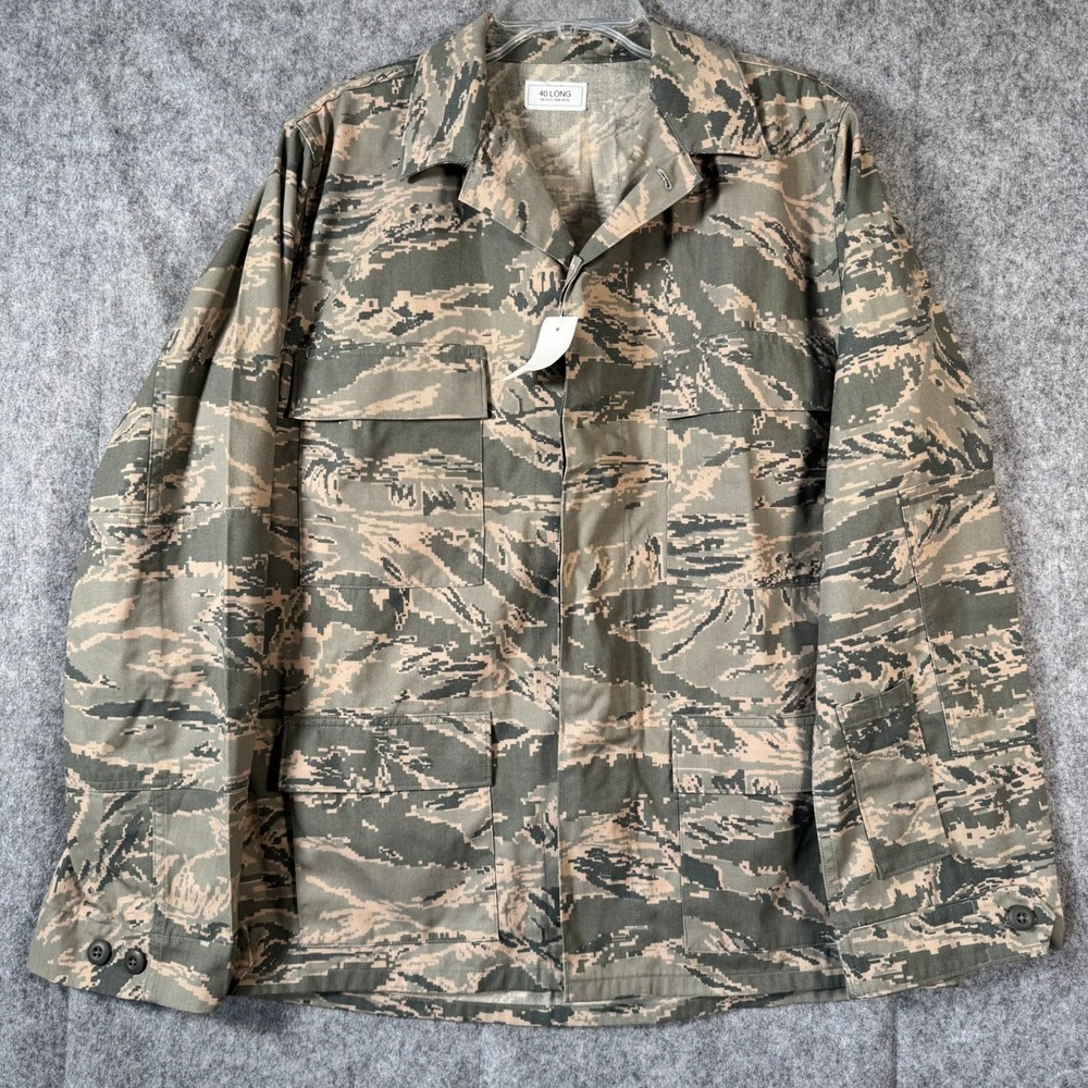 US Air Force Utility Coat Jacket Mens 40 LONG Field Digital Camo Uniform